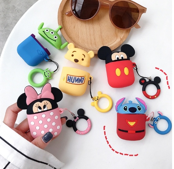 China plastic injection molding companies Customized injection molding pretty cartoon silicone stereo Aripods case