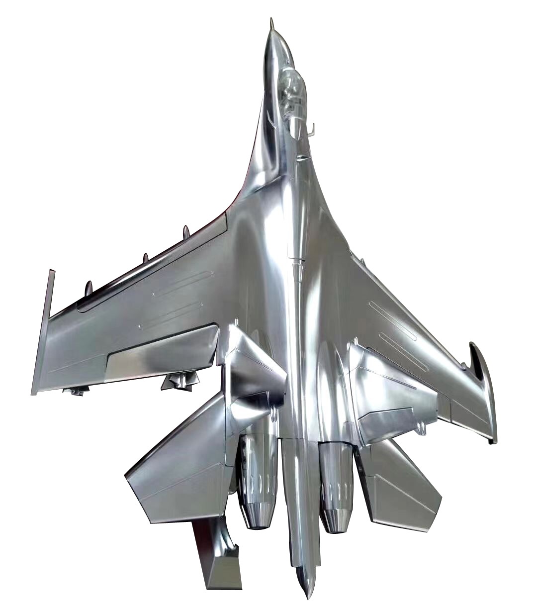 Reco Metal Technologies Custom High-End CNC Milling Stainless Steel Russia Su35 Fighter Model