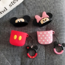 China plastic injection molding companies Customized injection molding pretty cartoon silicone stereo Aripods case